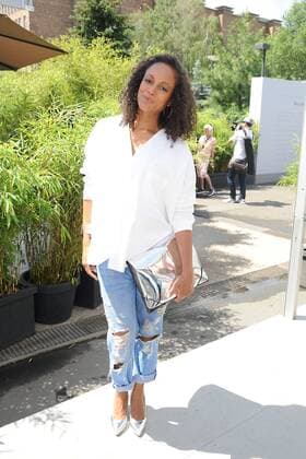 Milka Loff Fernandes bei der Ankunft zur Minx by Eva Lutz Modenschau im Rahmen der Mercedes-Benz Fashion Week Frühjahr Sommer 2017 am 29.06.2016 in Berlin MBFW Fashionweek in Berlin 2016- Minx by Eva Lutz Fashion Show 