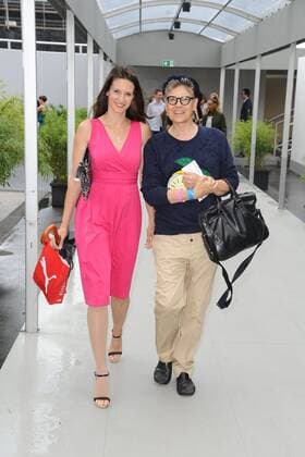Katrin Wrobel und Rolf Scheider bei der Ankunft zur Anja Gockel Modenschau im Rahmen der Mercedes-Benz Fashion Week Frühjahr Sommer 2017 am 29.06.2016 in Berlin MBFW Fashionweek in Berlin 2016- Anja Gockel Fashion Show 