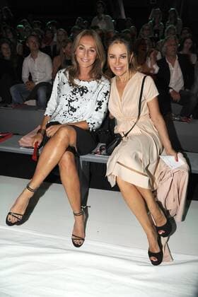Caroline Beil und Xenia Seeberg bei der Minx by Eva Lutz Modenschau im Rahmen der Mercedes-Benz Fashion Week Frühjahr Sommer 2017 am 29.06.2016 in Berlin MBFW Fashionweek in Berlin 2016- Minx by Eva Lutz Fashion Show 