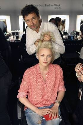 Franziska Knuppe backstage bei der Minx by Eva Lutz Fashion Show auf der Mercedes-Benz Fashion Week Berlin Spring Summer 2017. Berlin, 29.06.2016 Foto:xS.xGabschx xFuturexImage