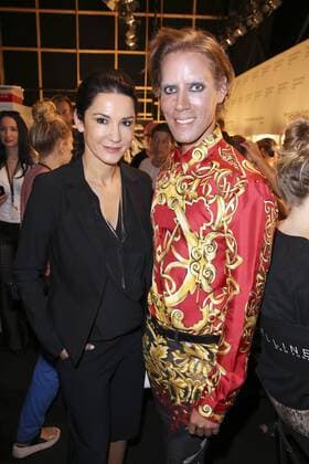 Mariella Ahrens und Jens Hilbert backstage bei der Minx by Eva Lutz Fashion Show auf der Mercedes-Benz Fashion Week Berlin Spring Summer 2017. Berlin, 29.06.2016 Foto:xS.xGabschx xFuturexImage