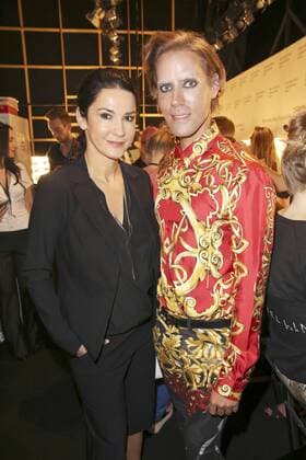 Mariella Ahrens und Jens Hilbert backstage bei der Minx by Eva Lutz Fashion Show auf der Mercedes-Benz Fashion Week Berlin Spring Summer 2017. Berlin, 29.06.2016 Foto:xS.xGabschx xFuturexImage