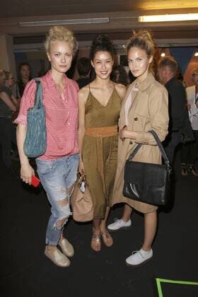 Franziska Knuppe, Rebecca Mir und Elena Carriere bei der Minx by Eva Lutz Fashion Show auf der Mercedes-Benz Fashion Week Berlin Spring Summer 2017. Berlin, 29.06.2016 Foto:xS.xGabschx xFuturexImage