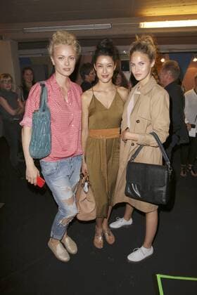 Franziska Knuppe, Rebecca Mir und Elena Carriere bei der Minx by Eva Lutz Fashion Show auf der Mercedes-Benz Fashion Week Berlin Spring Summer 2017. Berlin, 29.06.2016 Foto:xS.xGabschx xFuturexImage