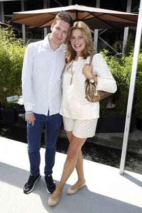 Maren Gilzer mit Clemens Trischler bei der Minx by Eva Lutz Fashion Show auf der Mercedes-Benz Fashion Week Berlin Spring Summer 2017. Berlin, 29.06.2016 Foto:xS.xGabschx xFuturexImage