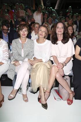 Carolina Vera Squella, Ursula Karven und Natalia Wörner bei der Minx by Eva Lutz Fashion Show auf der Mercedes-Benz Fashion Week Berlin Spring Summer 2017. Berlin, 29.06.2016 Foto:xS.xGabschx xFuturexImage