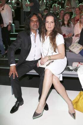 Christine Neubauer mit Freund Jose Campos bei der Minx by Eva Lutz Fashion Show auf der Mercedes-Benz Fashion Week Berlin Spring Summer 2017. Berlin, 29.06.2016 Foto:xS.xGabschx xFuturexImage