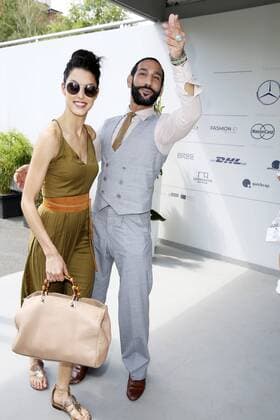 Rebecca Mir und Massimo Sinato bei der Minx by Eva Lutz Fashion Show auf der Mercedes-Benz Fashion Week Berlin Spring Summer 2017. Berlin, 29.06.2016 Foto:xS.xGabschx xFuturexImage