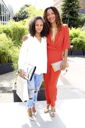 Milka Loff Fernandes und Annabelle Mandeng bei der Minx by Eva Lutz Fashion Show auf der Mercedes-Benz Fashion Week Berlin Spring Summer 2017. Berlin, 29.06.2016 Foto:xS.xGabschx xFuturexImage