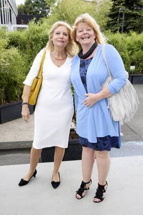 Sabine Postel und Inger Nilsson bei der Minx by Eva Lutz Fashion Show auf der Mercedes-Benz Fashion Week Berlin Spring Summer 2017. Berlin, 29.06.2016 Foto:xS.xGabschx xFuturexImage