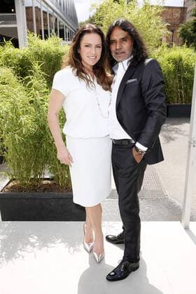 Christine Neubauer mit Freund Jose Campos bei der Minx by Eva Lutz Fashion Show auf der Mercedes-Benz Fashion Week Berlin Spring Summer 2017. Berlin, 29.06.2016 Foto:xS.xGabschx xFuturexImage