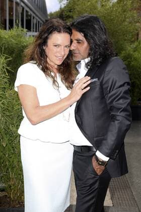 Christine Neubauer mit Freund Jose Campos bei der Minx by Eva Lutz Fashion Show auf der Mercedes-Benz Fashion Week Berlin Spring Summer 2017. Berlin, 29.06.2016 Foto:xS.xGabschx xFuturexImage