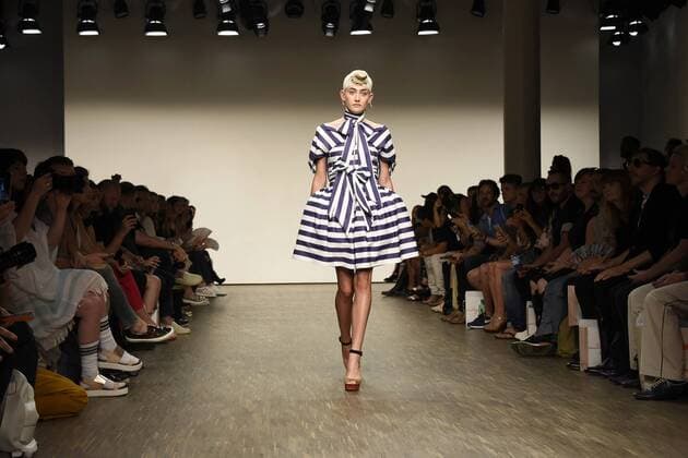 Model bei der I VR Isabel Vollrath Fashion Show auf der Mercedes-Benz Fashion Week Berlin Spring Summer 2017. Berlin, 29.06.2016 Foto:xFredericx xFuturexImage