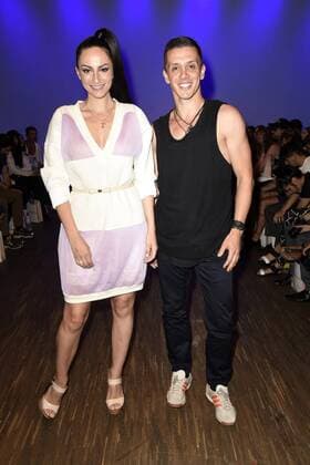Marla Blumenblatt mit Begleitung bei der I VR Isabel Vollrath Fashion Show auf der Mercedes-Benz Fashion Week Berlin Spring Summer 2017. Berlin, 29.06.2016 Foto:xFredericx xFuturexImage