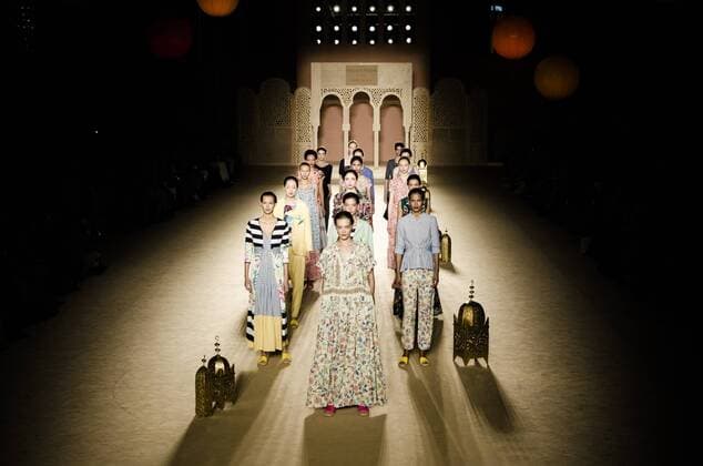 June 29, 2016 - Barcelona, Catalonia, Spain - A model walks the runway presenting the new Odalisques collection by fashion label Escorpion at the 080 Barcelona Fashion 2016 summer edition. Barcelona Spain - ZUMAo105