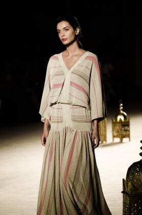 June 29, 2016 - Barcelona, Catalonia, Spain - A model walks the runway presenting the new Odalisques collection by fashion label Escorpion at the 080 Barcelona Fashion 2016 summer edition. Barcelona Spain - ZUMAo105
