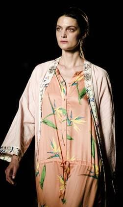 June 29, 2016 - Barcelona, Catalonia, Spain - A model walks the runway presenting the new Odalisques collection by fashion label Escorpion at the 080 Barcelona Fashion 2016 summer edition. Barcelona Spain - ZUMAo105