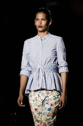 June 29, 2016 - Barcelona, Catalonia, Spain - A model walks the runway presenting the new Odalisques collection by fashion label Escorpion at the 080 Barcelona Fashion 2016 summer edition. Barcelona Spain - ZUMAo105