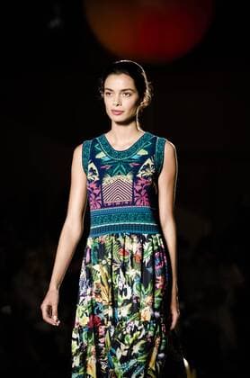 June 29, 2016 - Barcelona, Catalonia, Spain - A model walks the runway presenting the new Odalisques collection by fashion label Escorpion at the 080 Barcelona Fashion 2016 summer edition. Barcelona Spain - ZUMAo105