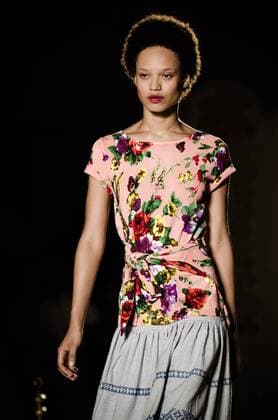 June 29, 2016 - Barcelona, Catalonia, Spain - A model walks the runway presenting the new Odalisques collection by fashion label Escorpion at the 080 Barcelona Fashion 2016 summer edition. Barcelona Spain - ZUMAo105