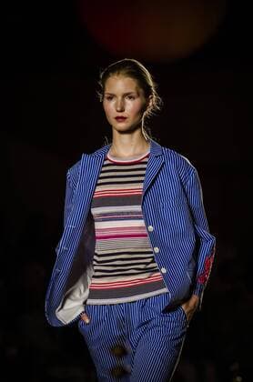 June 29, 2016 - Barcelona, Catalonia, Spain - A model walks the runway presenting the new Odalisques collection by fashion label Escorpion at the 080 Barcelona Fashion 2016 summer edition. Barcelona Spain - ZUMAo105