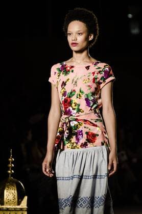 June 29, 2016 - Barcelona, Catalonia, Spain - A model walks the runway presenting the new Odalisques collection by fashion label Escorpion at the 080 Barcelona Fashion 2016 summer edition. Barcelona Spain - ZUMAo105