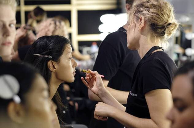 Rebecca Mir backstage bei der Minx by Eva Lutz Fashion Show auf der Mercedes-Benz Fashion Week Berlin Spring Summer 2017. Berlin, 29.06.2016 Foto:xS.xGabschx xFuturexImage
