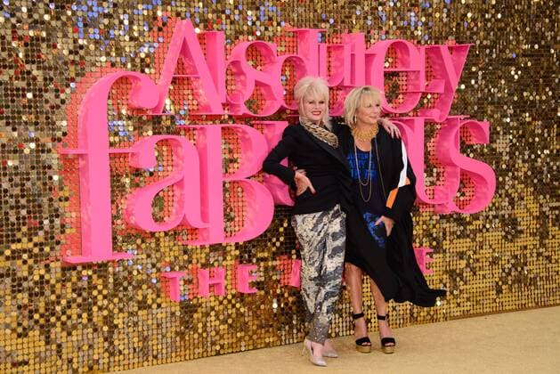 . 29 06 2016. London, United Kingdom. Jennifer Saunders and Joanna Lumley attend the Absolutely Fabulous: The Movie - World Film Premier.  xChrisxJosephx xi-Imagesx IIM-13009-0010