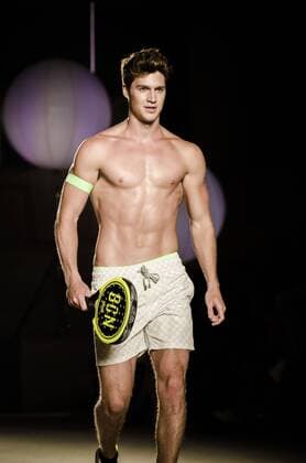 June 29, 2016 - Barcelona, Catalonia, Spain - A model walks the runway presenting the new Barcelona Urban Life Style collection by fashion label BCN Brand at the 080 Barcelona Fashion 2016 summer edition. Barcelona Spain - ZUMAo105
