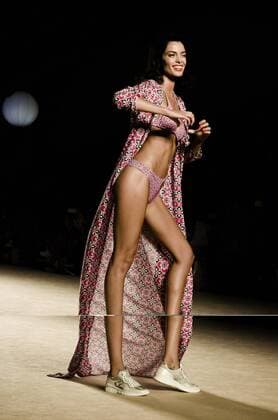 June 29, 2016 - Barcelona, Catalonia, Spain - A model walks the runway presenting the new Barcelona Urban Life Style collection by fashion label BCN Brand at the 080 Barcelona Fashion 2016 summer edition. Barcelona Spain - ZUMAo105