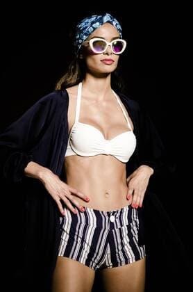 June 29, 2016 - Barcelona, Catalonia, Spain - A model walks the runway presenting the new Paseo Maritimo collection by fashion label Punto Blanco at the 080 Barcelona Fashion 2016 summer edition. Barcelona Spain - ZUMAo105