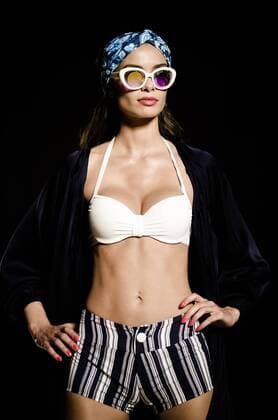 June 29, 2016 - Barcelona, Catalonia, Spain - A model walks the runway presenting the new Paseo Maritimo collection by fashion label Punto Blanco at the 080 Barcelona Fashion 2016 summer edition. Barcelona Spain - ZUMAo105