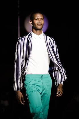 June 29, 2016 - Barcelona, Catalonia, Spain - A model walks the runway presenting the new Paseo Maritimo collection by fashion label Punto Blanco at the 080 Barcelona Fashion 2016 summer edition. Barcelona Spain - ZUMAo105