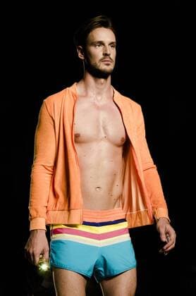 June 29, 2016 - Barcelona, Catalonia, Spain - A model walks the runway presenting the new Paseo Maritimo collection by fashion label Punto Blanco at the 080 Barcelona Fashion 2016 summer edition. Barcelona Spain - ZUMAo105