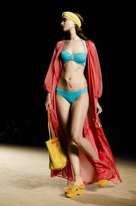 June 29, 2016 - Barcelona, Catalonia, Spain - A model walks the runway presenting the new Paseo Maritimo collection by fashion label Punto Blanco at the 080 Barcelona Fashion 2016 summer edition. Barcelona Spain - ZUMAo105