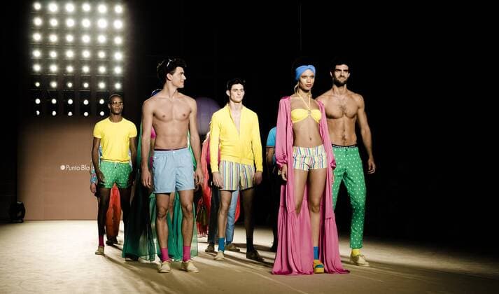 June 29, 2016 - Barcelona, Catalonia, Spain - A model walks the runway presenting the new Paseo Maritimo collection by fashion label Punto Blanco at the 080 Barcelona Fashion 2016 summer edition. Barcelona Spain - ZUMAo105