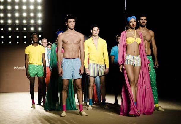 June 29, 2016 - Barcelona, Catalonia, Spain - A model walks the runway presenting the new Paseo Maritimo collection by fashion label Punto Blanco at the 080 Barcelona Fashion 2016 summer edition. Barcelona Spain - ZUMAo105