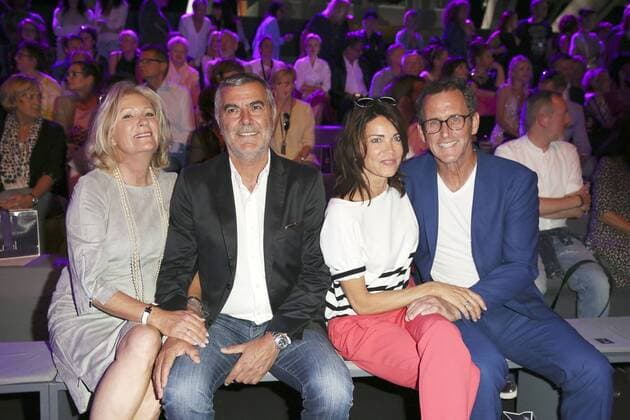 Sabine Christiansen mit Gatte Norbert Medus und Gerit Kling mit Freund Wolfram Becker bei der Laurel Fashion Show auf der Mercedes-Benz Fashion Week Berlin Spring Summer 2017. Berlin, 29.06.2016 Foto:xS.xGabschx xFuturexImage