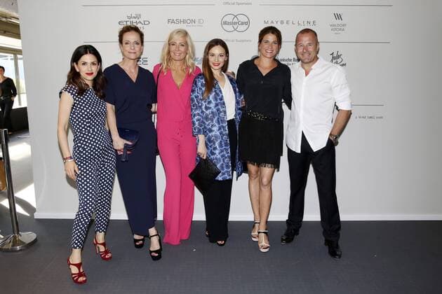 Viktoria Lauterbach, Claudia Michelsen, Marion Fedder, Mina Tander, Marie-Jeanette Ferch und Heino Ferch bei der Laurel Fashion Show auf der Mercedes-Benz Fashion Week Berlin Spring Summer 2017. Berlin, 29.06.2016 Foto:xS.xGabschx xFuturexImage