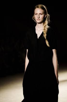 June 29, 2016 - Barcelona, Catalonia, Spain - A model walks the runway presenting the new Memories Of The Java Sea collection by fashion label Lebor Gabala at the 080 Barcelona Fashion 2016 summer edition. Barcelona Spain - ZUMAo105
