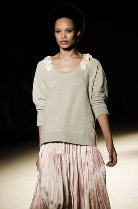 June 29, 2016 - Barcelona, Catalonia, Spain - A model walks the runway presenting the new Memories Of The Java Sea collection by fashion label Lebor Gabala at the 080 Barcelona Fashion 2016 summer edition. Barcelona Spain - ZUMAo105
