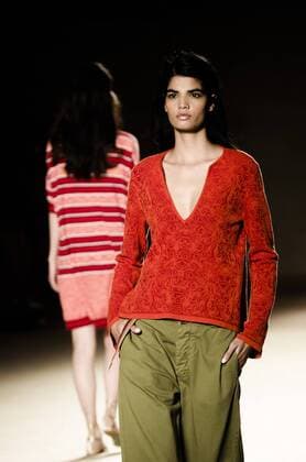 June 29, 2016 - Barcelona, Catalonia, Spain - A model walks the runway presenting the new Memories Of The Java Sea collection by fashion label Lebor Gabala at the 080 Barcelona Fashion 2016 summer edition. Barcelona Spain - ZUMAo105