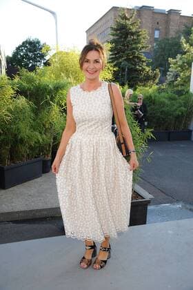 Astrid Rudolph bei der Ankunft zur G.M.Kretschmer Modenschau im Rahmen der Mercedes-Benz Fashion Week Frühjahr Sommer 2017 am 29.06.2016 in Berlin MBFW Fashionweek in Berlin 2016- G.M.Kretschmer Fashion Show 