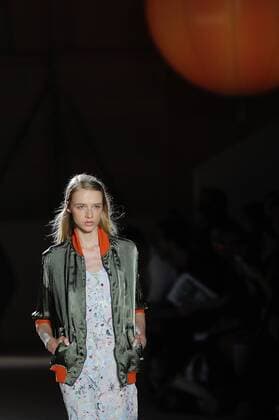 June 29, 2016 - Barcelona, Spain - A model wearing clothes from Lebor Gabala during the third day of 080 Barcelona Fashion Week on June 29, 2016 in Barcelona, Spain. Barcelona Spain  - ZUMAn230