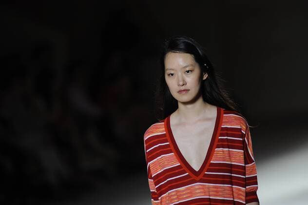 June 29, 2016 - Barcelona, Spain - A model wearing clothes from Lebor Gabala during the third day of 080 Barcelona Fashion Week on June 29, 2016 in Barcelona, Spain. Barcelona Spain  - ZUMAn230