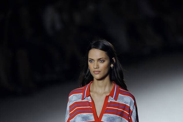 June 29, 2016 - Barcelona, Spain - A model wearing clothes from Lebor Gabala during the third day of 080 Barcelona Fashion Week on June 29, 2016 in Barcelona, Spain. Barcelona Spain  - ZUMAn230