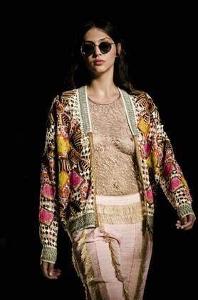 June 29, 2016 - Barcelona, Catalonia, Spain - A model walks the runway presenting the new Spring 2017 collection by fashion label Custo Barcelona at the 080 Barcelona Fashion 2016 summer edition. Barcelona Spain - ZUMAo105