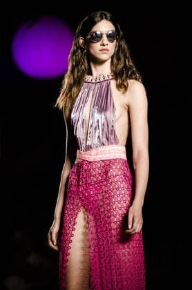 June 29, 2016 - Barcelona, Catalonia, Spain - A model walks the runway presenting the new Spring 2017 collection by fashion label Custo Barcelona at the 080 Barcelona Fashion 2016 summer edition. Barcelona Spain - ZUMAo105