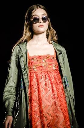 June 29, 2016 - Barcelona, Catalonia, Spain - A model walks the runway presenting the new Spring 2017 collection by fashion label Custo Barcelona at the 080 Barcelona Fashion 2016 summer edition. Barcelona Spain - ZUMAo105