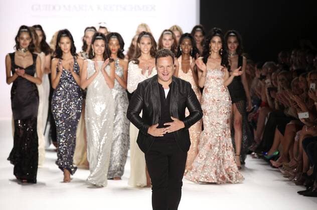 Guido Maria Kretschmer mit Models bei der Guido Maria Kretschmer Fashion Show auf der Mercedes-Benz Fashion Week Berlin Spring Summer 2017. Berlin, 29.06.2016 Foto:xS.xGabschx xFuturexImage
